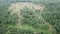 Land clearing oil palm view from top at Malaysia