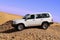 Land Cruiser in desert.