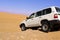 Land cruiser in the desert.