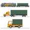 Land Freight Trucking and Railway Services