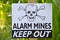 Land Mine Warning Sign