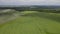 Land for sale and investment in aerial view. Include green field, agriculture farm. That real estate or property.