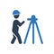 Land surveyor icon