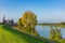 Land van Cuijk, agricultural landscape at the small village Cuijk and the Meuse river, the Netherlands