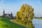 Land van Cuijk, agricultural landscape at the small village Cuijk and the Meuse river, the Netherlands