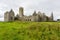 Landascapes of Ireland.  Ruins of Friary of Ross in Galway county