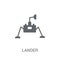 Lander icon. Trendy Lander logo concept on white background from