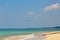 Landing aircraft above the beach