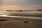 The landing beaches at Arromanches, France.