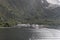 Landing dock for passenger vessels at touristic locality,  Milford Sound, New Zealand