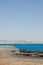 Landing jetty Isla Los Lobos towards the Las Dunas