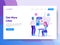Landing page template of Get More Likes Concept. Modern flat design concept of web page design for website and mobile website.Vect