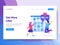 Landing page template of Get More Likes Concept. Modern flat design concept of web page design for website and mobile website.Vect