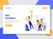 Landing page template of Mail Feedback Concept. Modern flat design concept of web page design for website and mobile website.