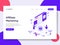 Landing page template of Online Shopping Affiliate Marketing Illustration Concept. Isometric flat design concept of web page