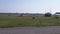 Landing of a Small Trainer Aircraft, Propeller Airplane on Runway of Airfield