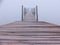 Landing stage in the fog