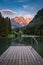 Landing stage, lake PlanÅ¡arsko jezero, Zgornje Jezersko, Kamnik-Savinja Alps