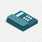 Landline isometric icon