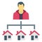 Landlord Color vector icon fully editable