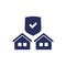landlord insurance icon on white