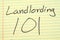 Landlording 101 On A Yellow Legal Pad
