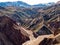 Landmannalaugar National Park - Iceland. Rainbow Mountains. Aerial view of beautiful colorful volcanic mountains. Top view.