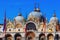 Landmark and Architecture of Venice. View of Basilica di San Marco and piazza San Marco in Venice, Italy