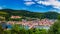 Landmark and beautiful Heidelberg town with Neckar river, Germany. Heidelberg town with the famous Karl Theodor old bridge and