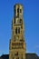 The landmark Belfry of Bruges, Belgium