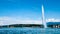 The landmark Jet d\'Eau of Geneva, Switzerland