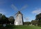 Landmark Old Hook windmill at East Hampton in Long Island