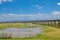 Landmark of Pasak Jolasid Dam in Lopburi, Thailand.