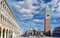 Landmark Saint Mark's Basilica located on Saint Marco square