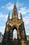 The landmark Scott Monument in Edinburgh in the afternoon sun