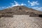 Landmark Teotihuacan pyramids complex located in Mexican Highlands and Mexico Valley close to Mexico City