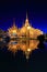 Landmark wat thai,Twilight view of Wat None in Nakhon Ratcha