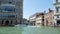 Landmarks, canal with boats on background of architectural buildings on the water