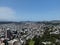 The landmarks and cityscape around Wellington, the capital of New Zealand