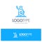 Landmarks, Liberty, Of, Statue, Usa Blue Outline Logo Place for Tagline