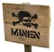 Landmines sign