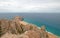 Lands End and Divorce Beach as seen from top of Mt Solmar in Cabo San Lucas Baja Mexico