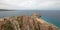 Lands End and Divorce Beach as seen from top of Mt Solmar in Cabo San Lucas Baja Mexico