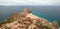 Lands End and Divorce Beach as seen from top of Mt Solmar in Cabo San Lucas Baja Mexico