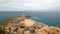 Lands End and Divorce Beach as seen from top of Mt Solmar in Cabo San Lucas Baja Mexico