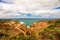 Landscape above the Grotto in Port Campbell National Park, Victoria Australia