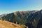 Landscape above Lukomir. Mountain peaks above the old Bosnian village of Lukomir. Nature of Bosnia and Herzegovina