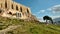 Landscape of Acropolis walls and Sanctuary of Asclepius , Athens