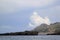 landscape with Adriatic sea, mountains and clouds near Dobra Vod