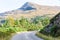 Landscape along A832 road running through the Torridon region in Scotland